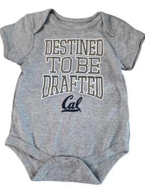 NWT! GEN2 UNIVERSITY OF BERKLEY GOLDEN BEARS BABY BODYSUIT.